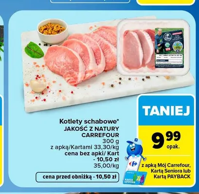 Kotlety schabowe Jakość z Natury Carrefour promocja w Carrefour