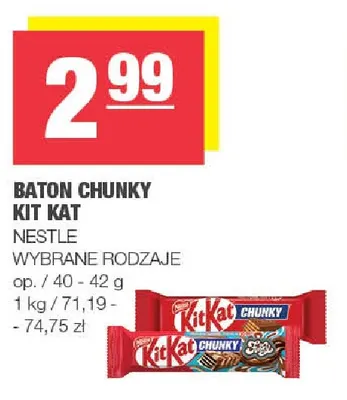 Baton Chunky Kit Kat promocja w SPAR