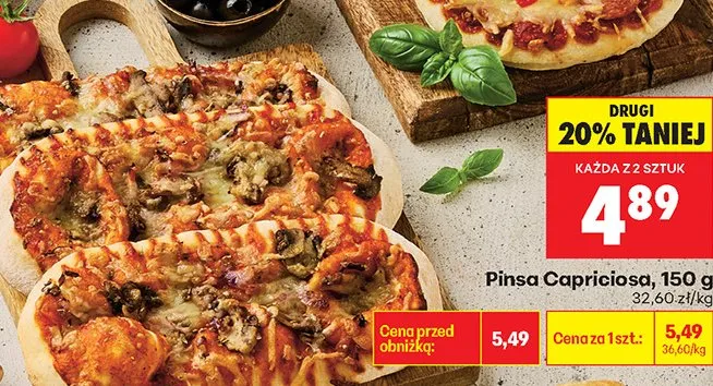 Pinsa capriciosa promocja w Biedronka