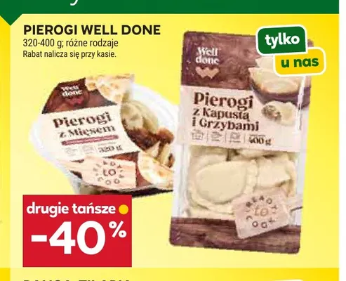 Pierogi z mięsem Well Done promocja w Stokrotka
