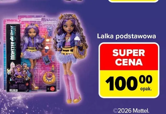Lalka podstawowa Monster High promocja w Carrefour