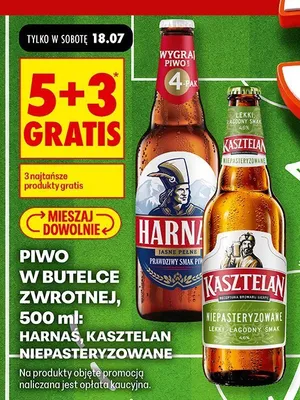 Piwo Kasztelan Niepasteryzowane promocja w Biedronka