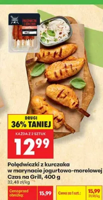 Polędwiczki z kurczaka w marynacie jogurtowo-morelowej Czas na Grill promocja w Biedronka