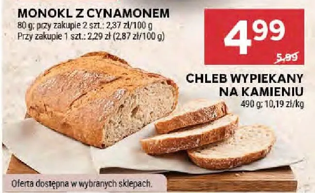 Monokl z cynamonem promocja w Stokrotka