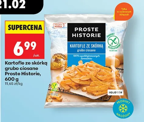 Kartofle ze skórką grubo ciosane promocja w Biedronka
