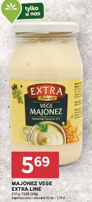 Majonez Vege Extra Line promocja w Stokrotka