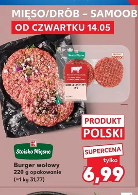 Burger wołowy Stoisko Mięsne promocja w Kaufland