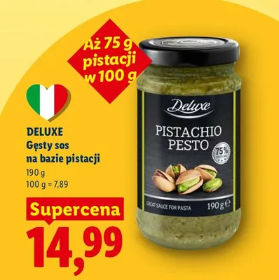 Gęsty sos na bazie pistacji promocja w Lidl