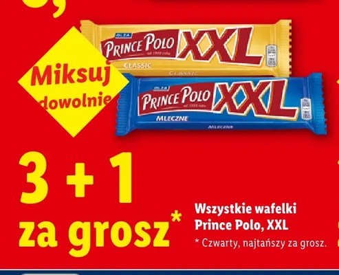 Wafel Prince Polo XXL Classic promocja w Lidl