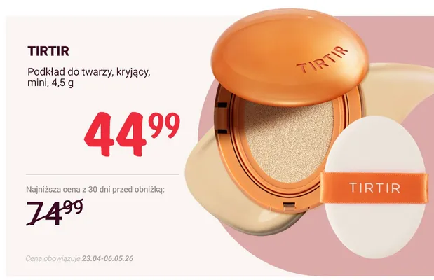 Podkład do twarzy kryjący mini Tirtir promocja w Rossmann