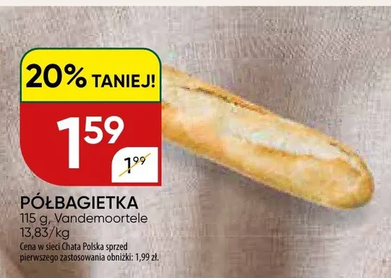 Półbagietka promocja w Chata Polska