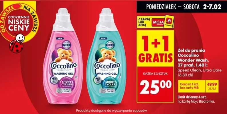 Żel do prania Wonder Wash Speed Clean promocja w Biedronka