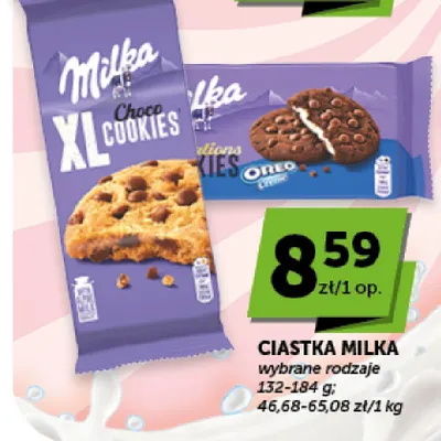Ciastka Milka promocja w Groszek