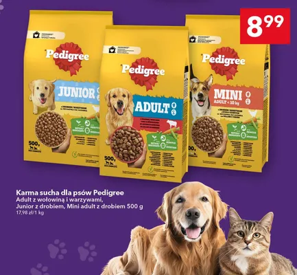 Karma sucha dla psów Pedigree Adult z wołowiną i warzywami promocja w LEWIATAN