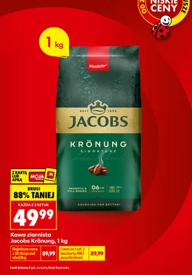 Kawa ziarnista Jacobs Krönung Signature promocja w Biedronka