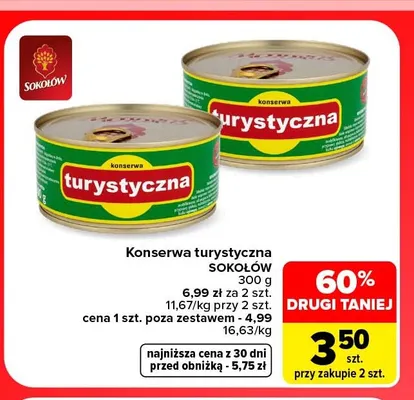 Konserwa turystyczna Sokołów promocja w Carrefour Market