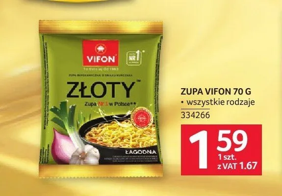 Zupa Vifon Złoty promocja w Selgros