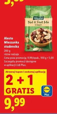 Mieszanka studencka różne rodzaje promocja w Lidl
