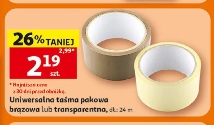 Uniwersalna taśma pakowa promocja w Auchan