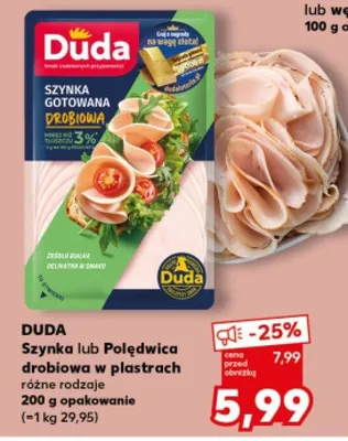 Polędwica drobiowa w plastrach różne rodzaje promocja w Kaufland