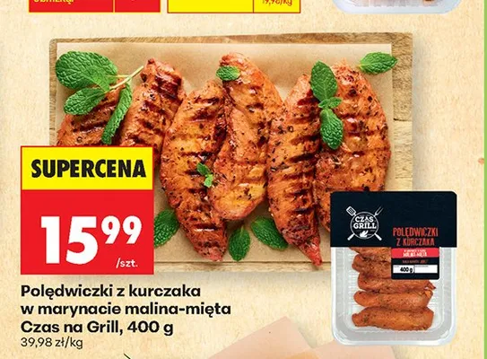 Polędwiczki z kurczaka w marynacie jogurt-mango Czas na grill promocja w Biedronka