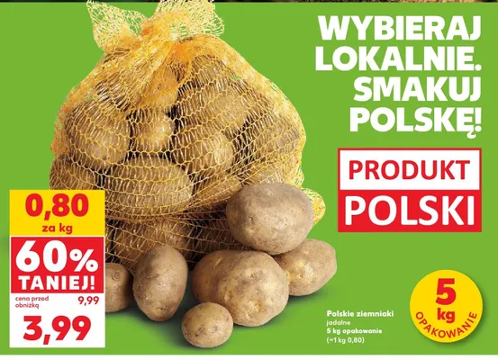 Ziemniaki jadalne polskie promocja w Kaufland