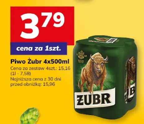 Piwo Żubr 4x500ml promocja w Hitpol