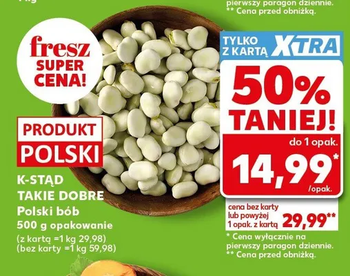 Polski bób K-Stąd Takie Dobre promocja w Kaufland
