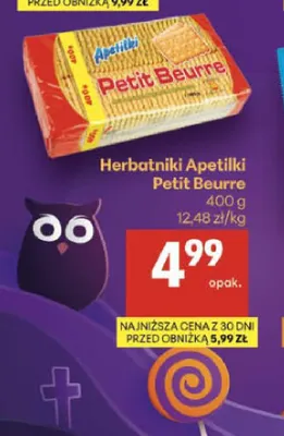 Herbatniki Apetitki Petit Beurre promocja w Delikatesy Centrum