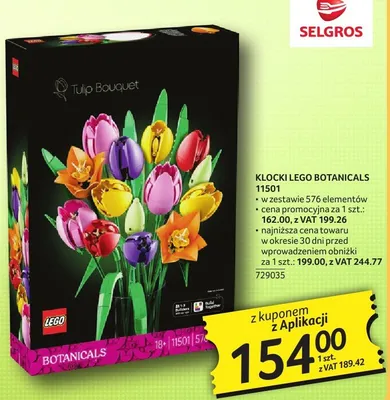 Klocki LEGO Botanicals 11501 promocja w Selgros