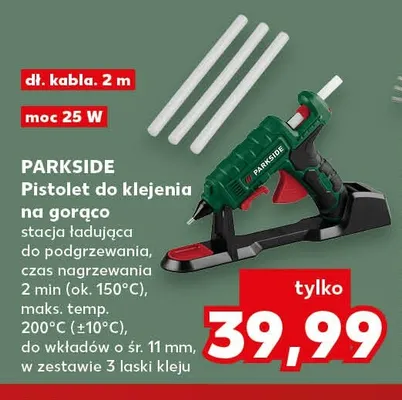 Pistolet do klejenia na gorąco Parkside promocja w Kaufland