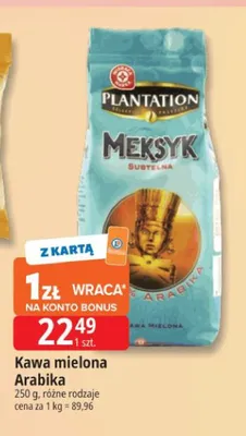Kawa mielona Arabika Meksyk Plantation promocja w Leclerc