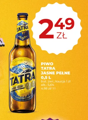 Piwo Tatra promocja w Duży Ben