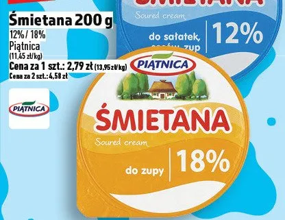 Śmietana Piątnica promocja w TOPAZ