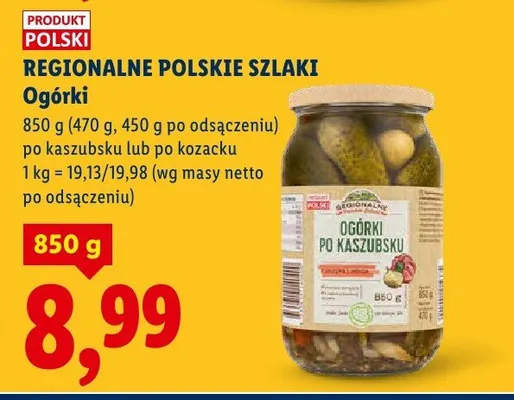 Ogórki po kozacku promocja w Lidl