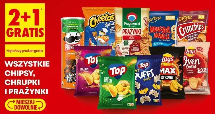 Chipsy Top Chips Green Onion promocja w Biedronka