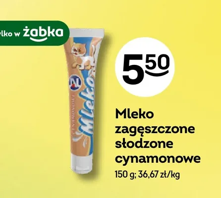 Mleko zagęszczone słodzone cynamonowe Gostyń promocja w Żabka
