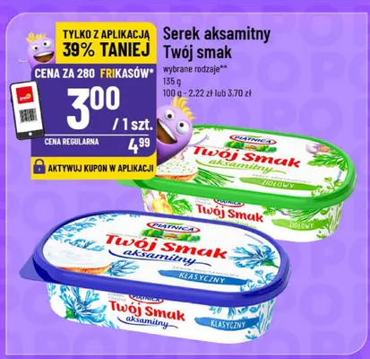 Serek aksamitny Twój Smak ziołowy Piatnica promocja w POLOmarket