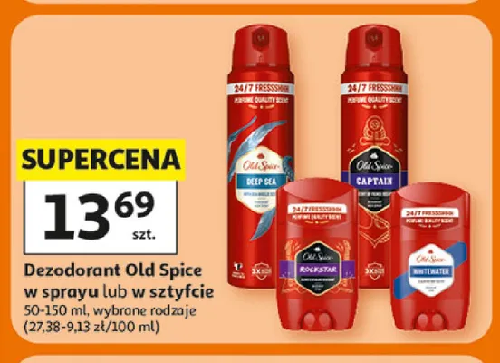 Dezodorant Old Spice w sprayu promocja w Auchan