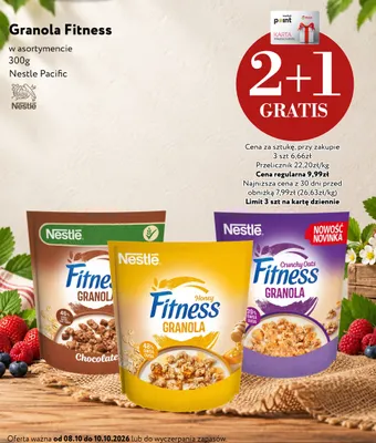 Granola Fitness Honey Nestlé promocja w Market Point