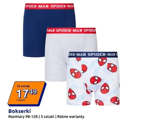 Bokserki chłopięce 3 szt. promocja w Action