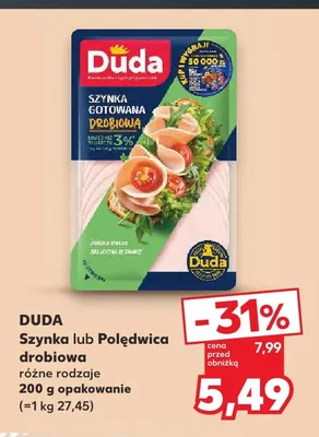 Polędwica drobiowa Duda promocja w Kaufland