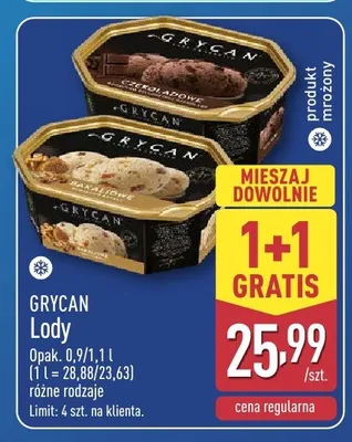 Lody Grycan promocja w Aldi