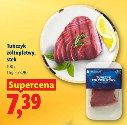 Tuńczyk żółtopletwy, stek promocja w Lidl