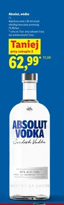 Wódka Absolut promocja w Lidl