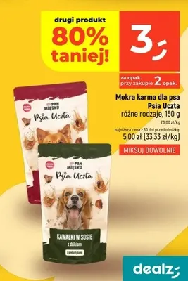 Karma mokra dla psa Psia Uczta różne rodzaje promocja w Dealz