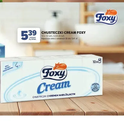 Chusteczki Cream Foxy 10-pak promocja w Stokrotka