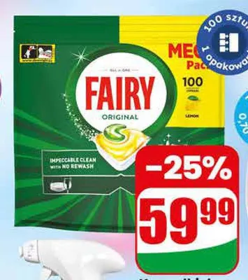 Kapsułki do zmywarki Fairy Original All In One promocja w Dino