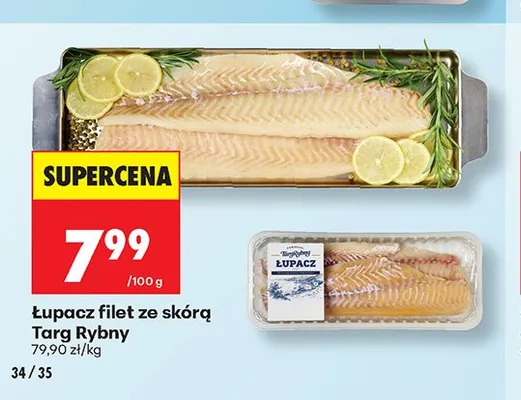 Łupacz filet ze skórą Targ Rybny promocja w Biedronka