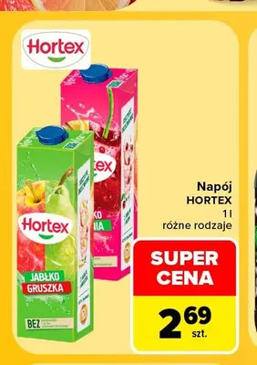 Napój Hortex jabłko gruszka promocja w Carrefour